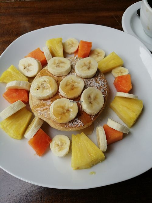 Vegane Pancakes at Thirema Coffee Shop and Restaurant in Tortuguero