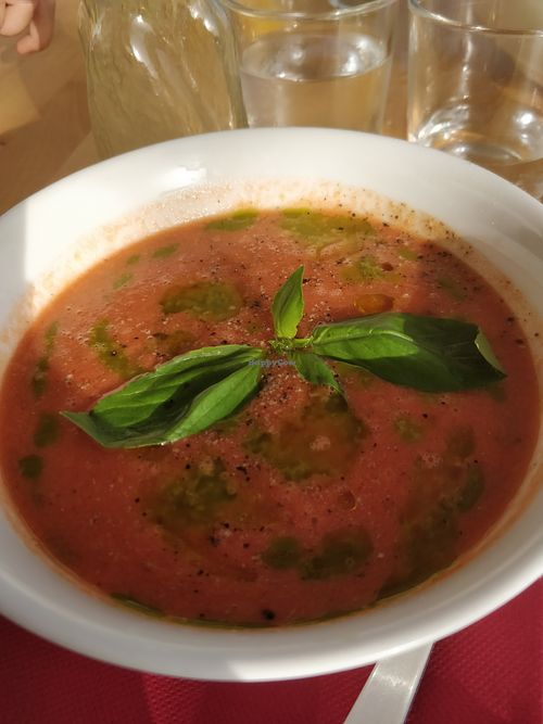 Garbanzo with watermelon  at La Salsa in La Gomera
