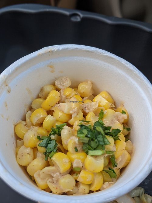 Side of elote at Fatty Vegan in Ventura