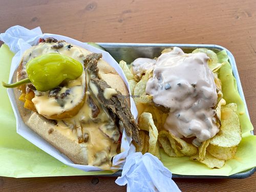 Stalag 13 With Animal Style Chips  at Fatty Vegan in Ventura