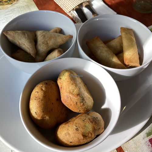 Samosa, bara and spring rols at Eethuis Tante Loes in Veghel