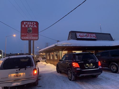 Outside at Pho Lena in Anchorage