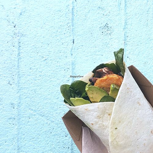 vegan tradies wrap at Bermuda ECU in Joondalup