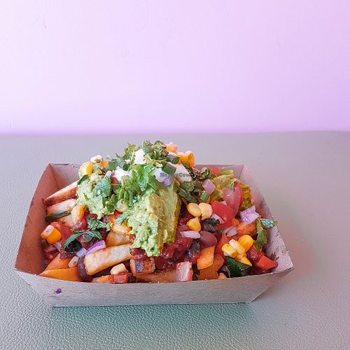 Vegan loaded fries
 at Bermuda ECU in Joondalup