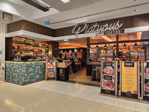 Restaurant entrance at new location at Platypus Cantina in Central Singapore