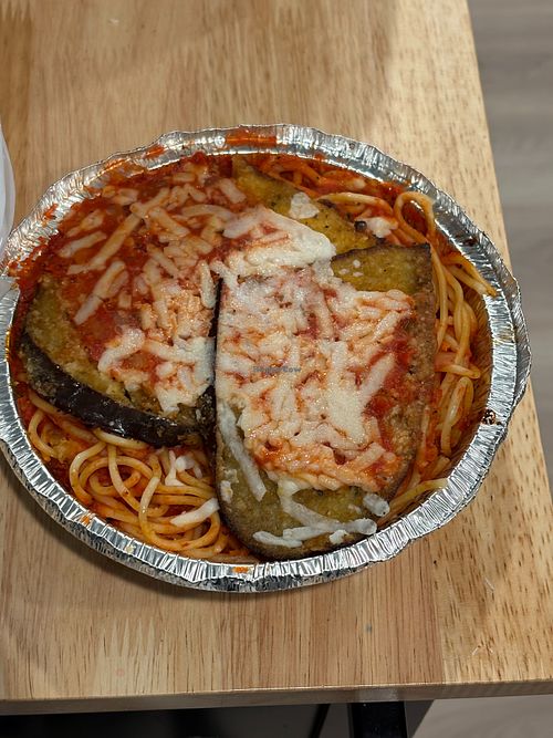 Vegan Eggplant Parmigiana

 at Papa Pizza Pie in Fullerton
