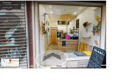 Outside at New Wave Burgers in Sofia