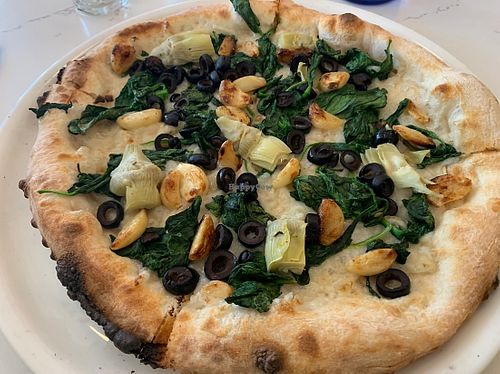 Veggie daily special made vegan  at Pizzeria Boema in Lenox
