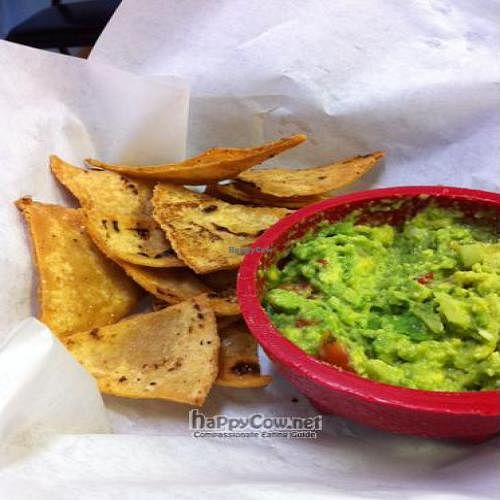 Guacamole and hand fried tortilla chips. Radical Eats, Houston, TX at Radical Eats in Houston
