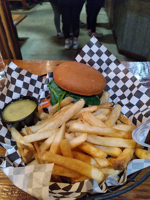 Mediterranean sandwich at Grain Station Brew Works in Mc Minnville