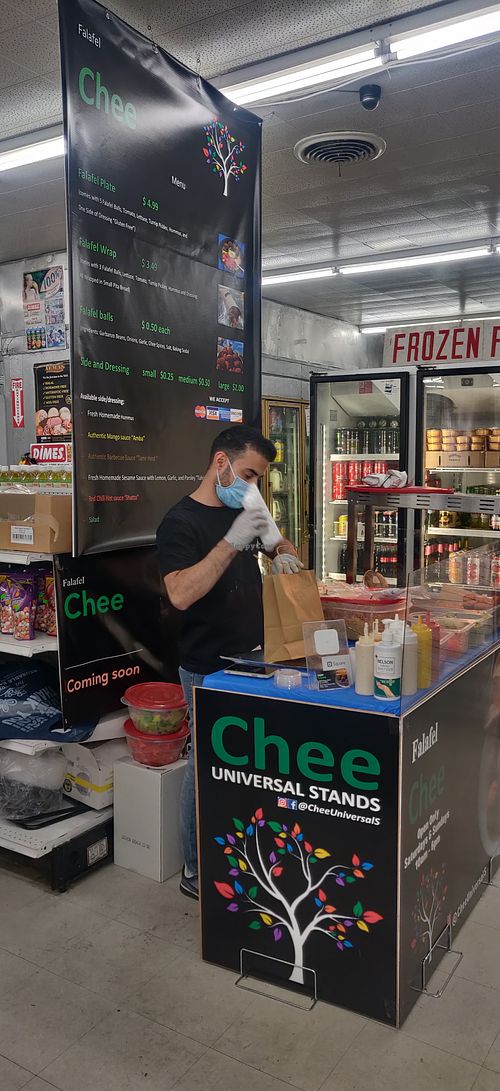 The stand at Falafel Chee in Culver City