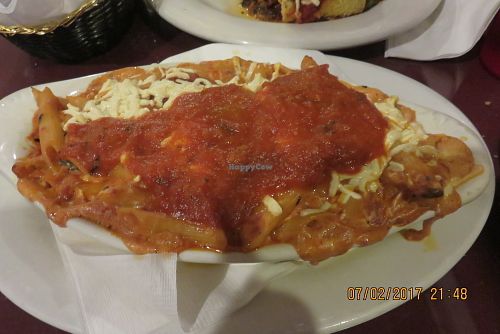 vegan baked ziti at Via Roma Pizza and Restaurant in Toms River