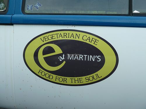 Combi van with the emblem at Eat at Martins in Coconut Grove