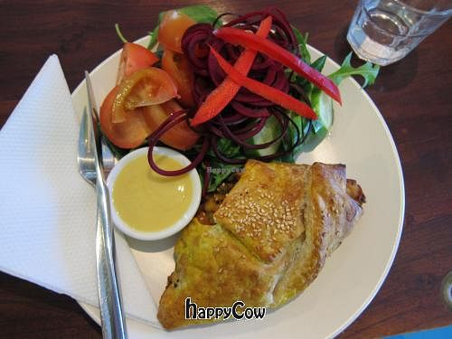 Vegan pasty and salad at Eat at Martins in Coconut Grove