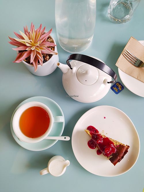 Cake with Tea  at Green Common 绿客门 in Central Singapore