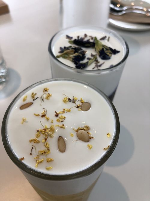 Upclose of drinks - yummy! #Veganuary at Green Common 绿客门 in Central Singapore