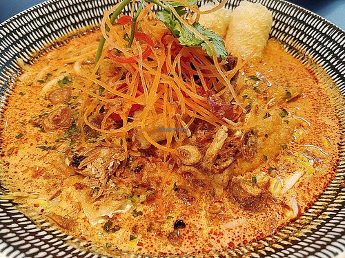 My favourite vegan Laksa. Strongly recommended at Green Common 绿客门 in Central Singapore