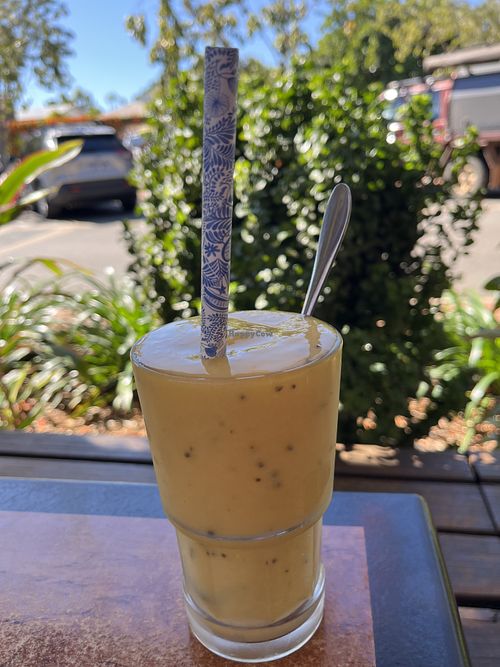 Mango passion fruit   at The Green Mango Cafe in Broome