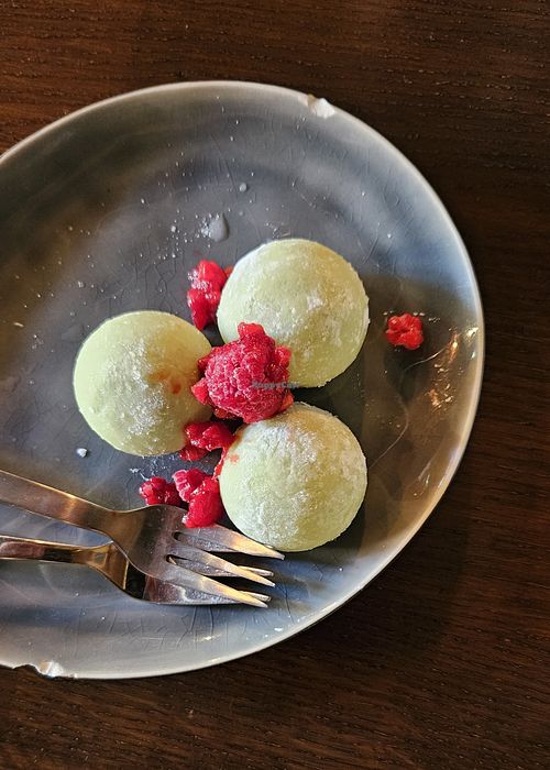 Mochi matcha ice cream at Sen Vegan Cuisine - Moorenstraße in Dusseldorf