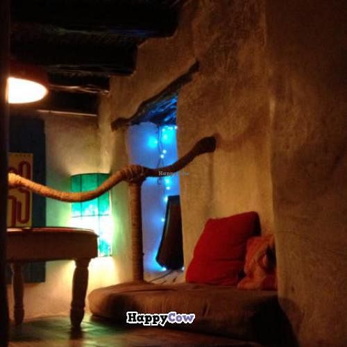 Cosy interior at La Triskalla in Essaouira