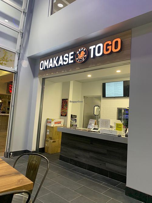 They’re located in the food court area of this Hong Kong Asian market center. at Omakase To Go in Grand Prairie