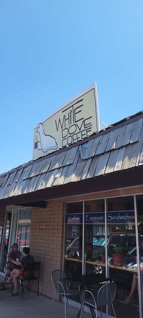 Storefront at White Dove Coffee in Flagstaff