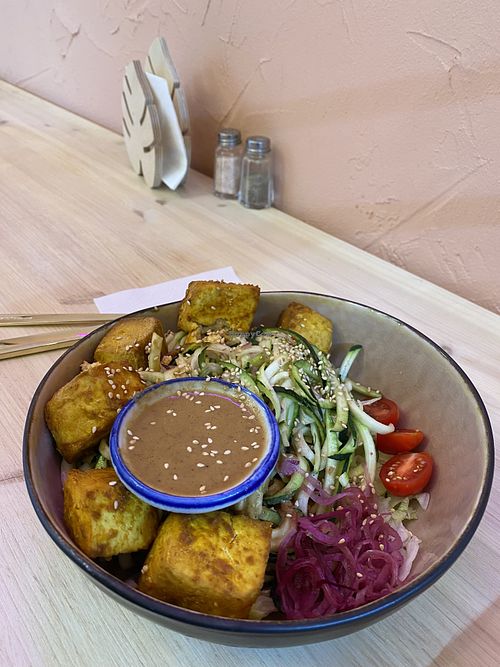 Zoodle bowl at Be Mine Bar & Bistro in Helsinki