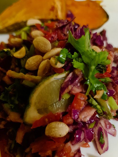 Sweet potato warm salad at VegMeUp in West Footscray