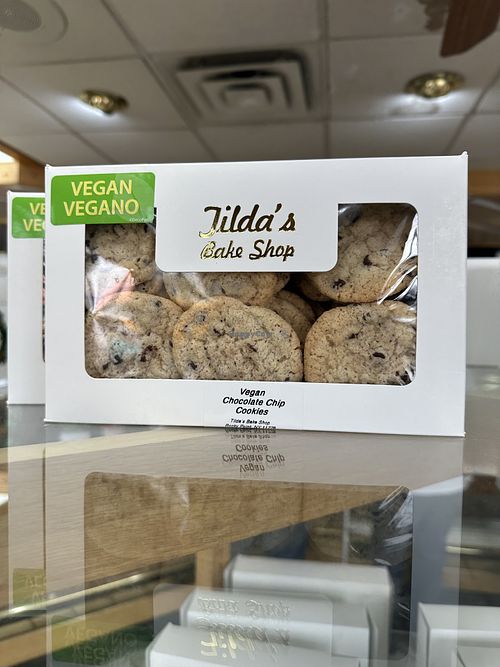 Vegan chocolate chip cookiess  at Tilda's Bake Shop in Rocky Point