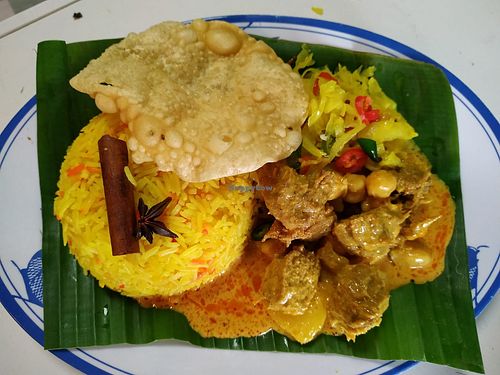 Nasi Briyani 
Photo by Indian Vegetarian Cuisine 
 at Ji Xiang Indian Vegetarian Cuisine 吉祥印度素食 - Alexandra in Central Singapore