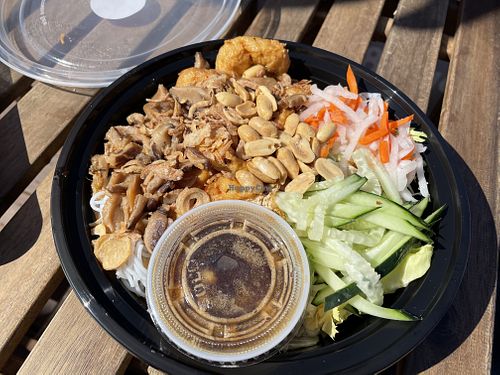  Vermicelli noodle bowl, tofu and mushroom  at Banh Mi Zon Vietnamese Gourmet in San Rafael