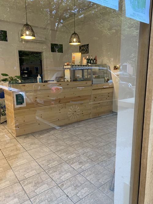 Indoors of the Borštnikov trg 1 location at Slovegija in Ljubljana