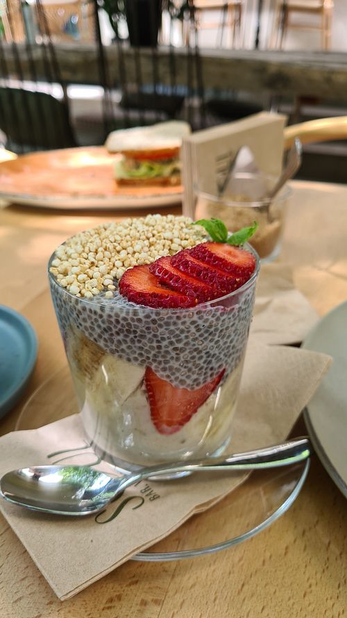 Oatmeal and chia at Soul Bar in Pristina