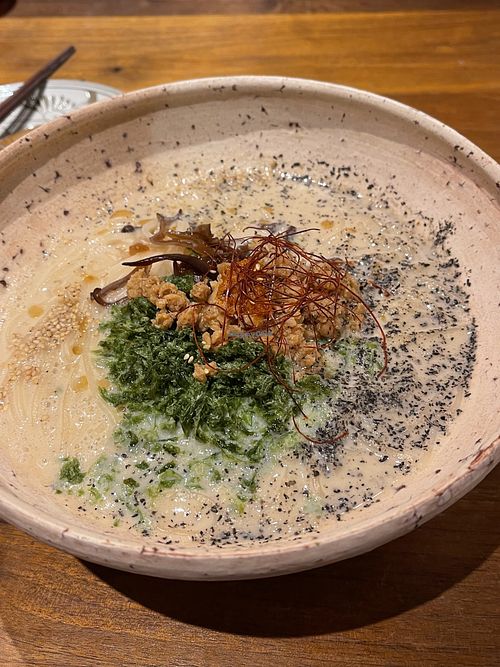 Soy Milk Ramen  at Kujaku - Okinawa in Onna