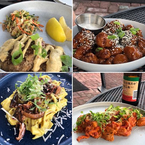 Loved everything, particularly the Korean bbq cauliflower and pappardelle carbonara! at Dom's in Winston-salem