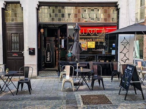 Outside of We Love Coffee at We Love Coffee in Leuven