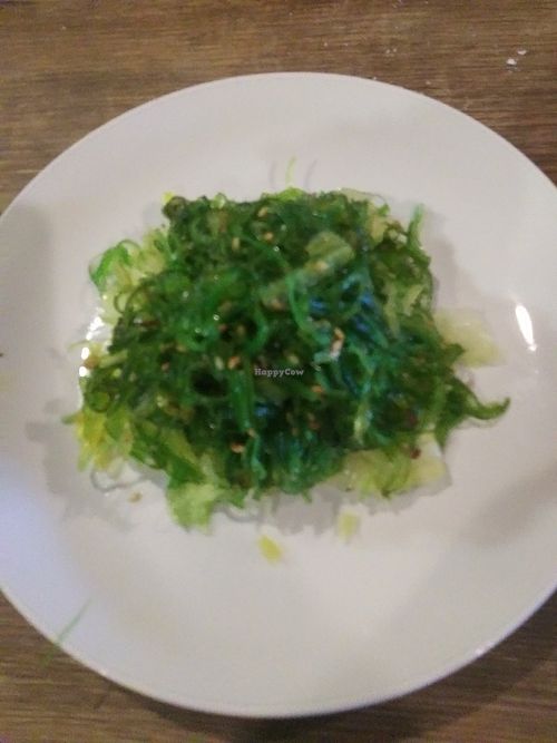 Seaweed salad at Shogun Sushi Hibachi and Thai in Cambridge