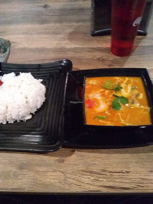 Thai vegetable curry at Shogun Sushi Hibachi and Thai in Cambridge