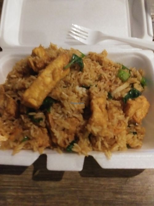 Thai basil fried rice at Shogun Sushi Hibachi and Thai in Cambridge