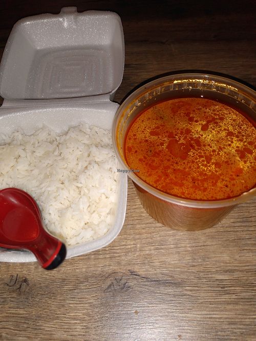 Tom yum no meat or seafood at Shogun Sushi Hibachi and Thai in Cambridge