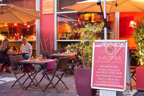 Front of restaurant at Vegamore in Milan