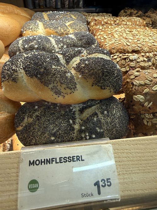 poppy seed roll  at Anker - Hauptbahnhof in Vienna