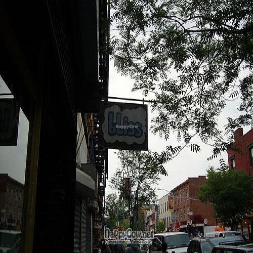 store front at Bliss Cafe in Brooklyn