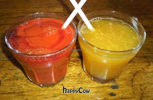 delicious juices at Bliss Cafe in Brooklyn