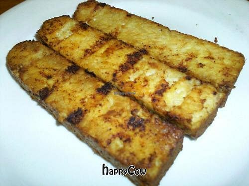 tempeh bacon at Bliss Cafe in Brooklyn