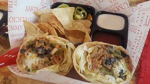 Vegan burriti at COCO Burrito Box in Chiang Mai