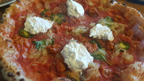Diavola pizza (vg) #Veganuary at Up North Pizza Co in South Shields