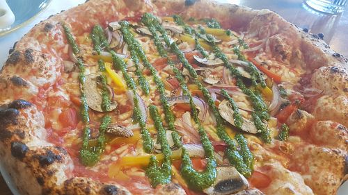 The veggie pizza (vg) at Up North Pizza Co in South Shields