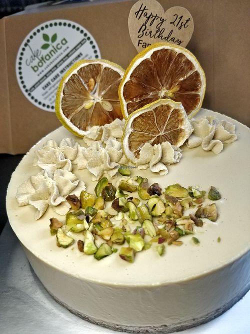 Lemon Cashew Cream Cake at Cake Botanica in Central Singapore