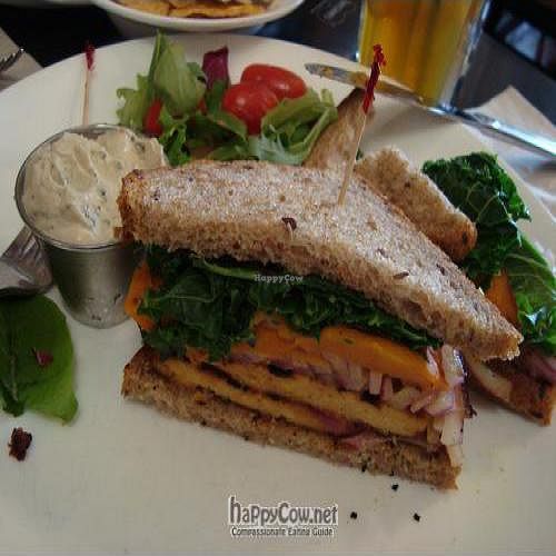BBQ TEMPEH & SWEET POTATO SANDWICH at Candle Cafe in New York City